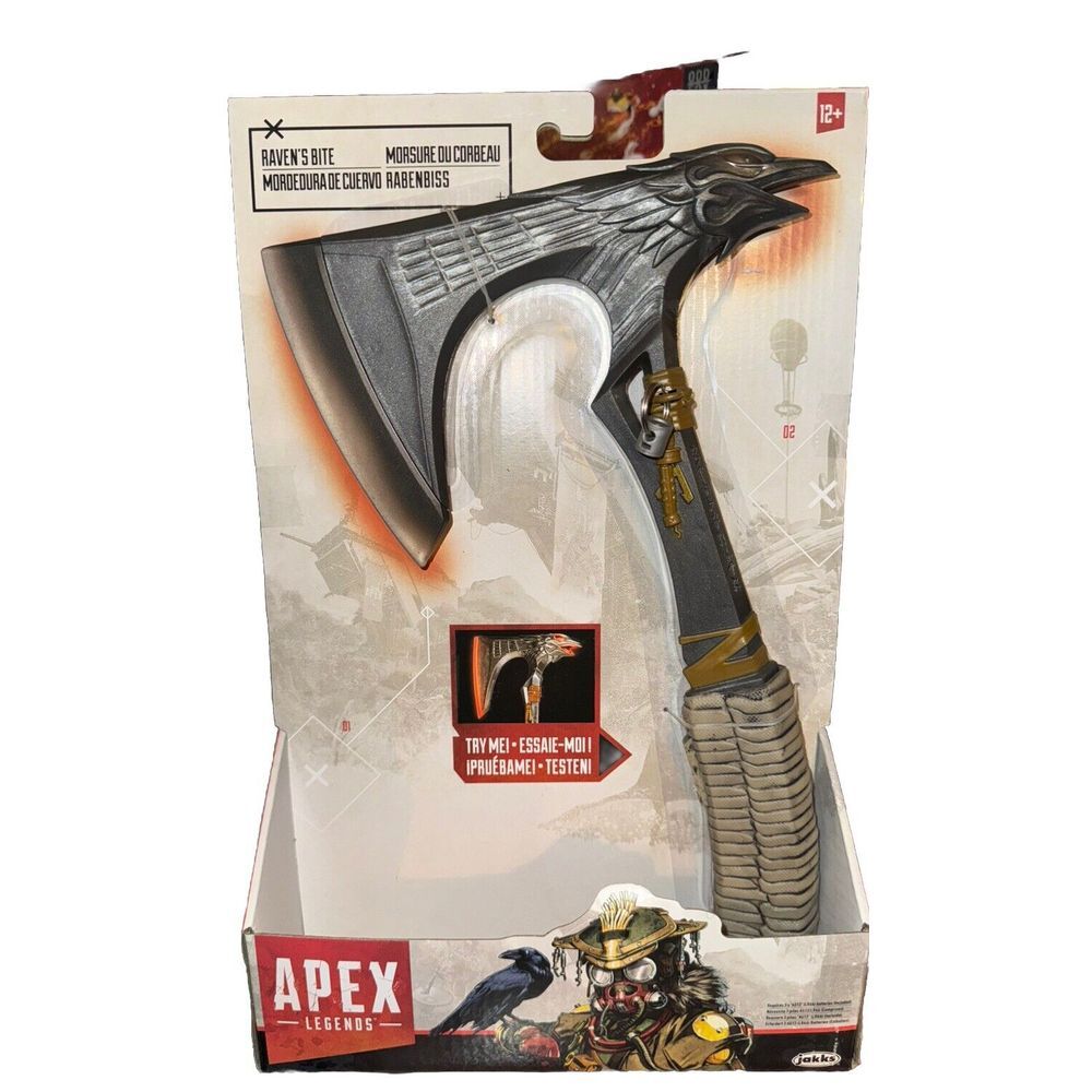 Jakks Pacific Apex Legends Ravens Bite Toy Axe Highly Derailed Attach Charms